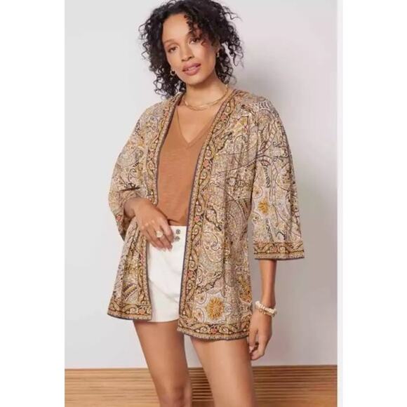 CLEOBELLA Evereve Kaleidoscope Wrap Kimono Top Size XS/S Beachy Boho - Picture 3 of 11